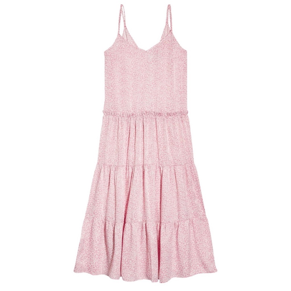 TOPSHOP Tiered Floral Slipdress